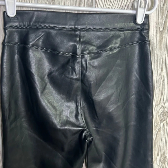 Free People Never Let Go Leggings Faux Leather Stretch High Rise Black Size 24 - Picture 5 of 7